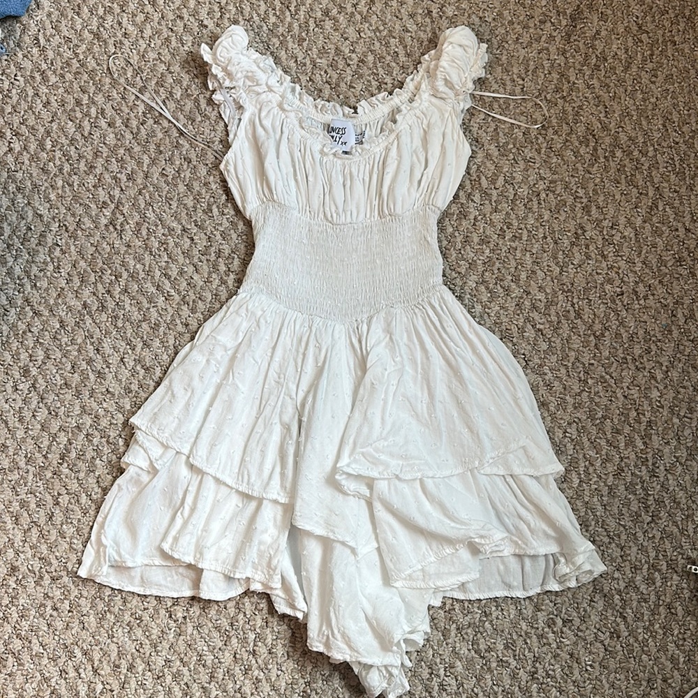 Princess Polly - Love Galore romper- white- size 0